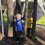 Camping with the kids for the first time.