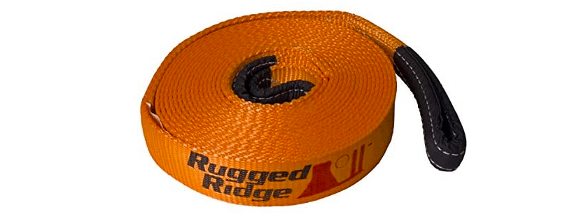 A tow strap used for recovery.