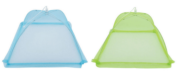 A pair of food tents.