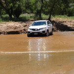 A Kia in overland mode.