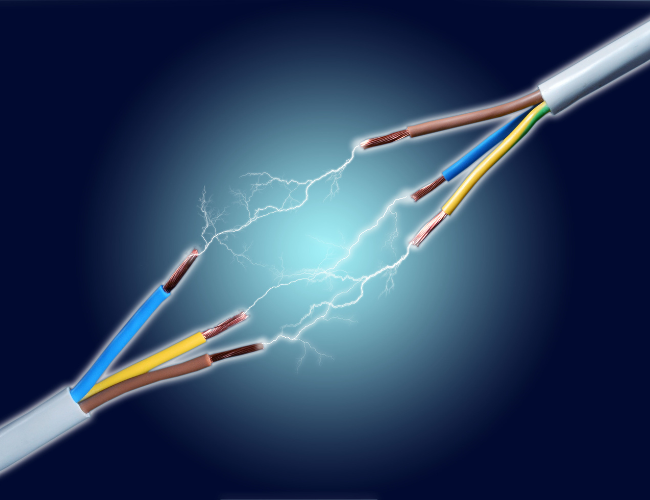 Electricity from an electric truck.