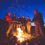 A campfire during a non burn ban time.