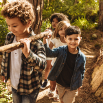 Kids on an overland trip