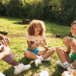 Teens enjoying age appropriate activities.